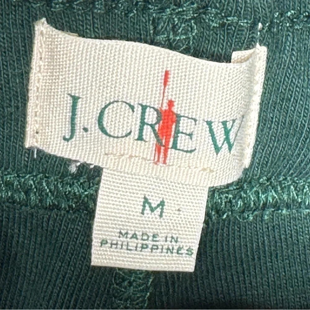 J.Crew Heritage Brushed Rib-Knit Jogger Pant - Green, Size Small
